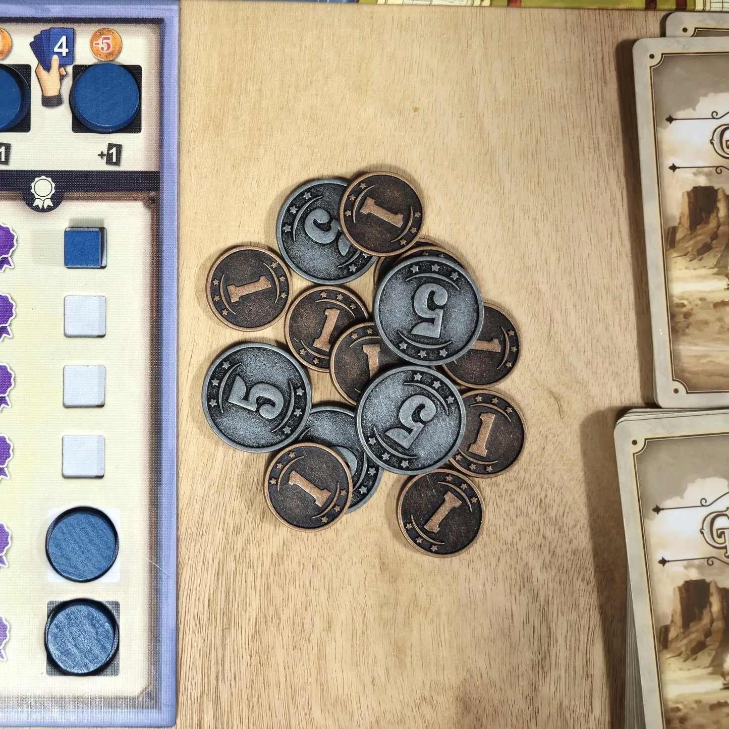 Set of metal coins for Great Western Trail and all expansions