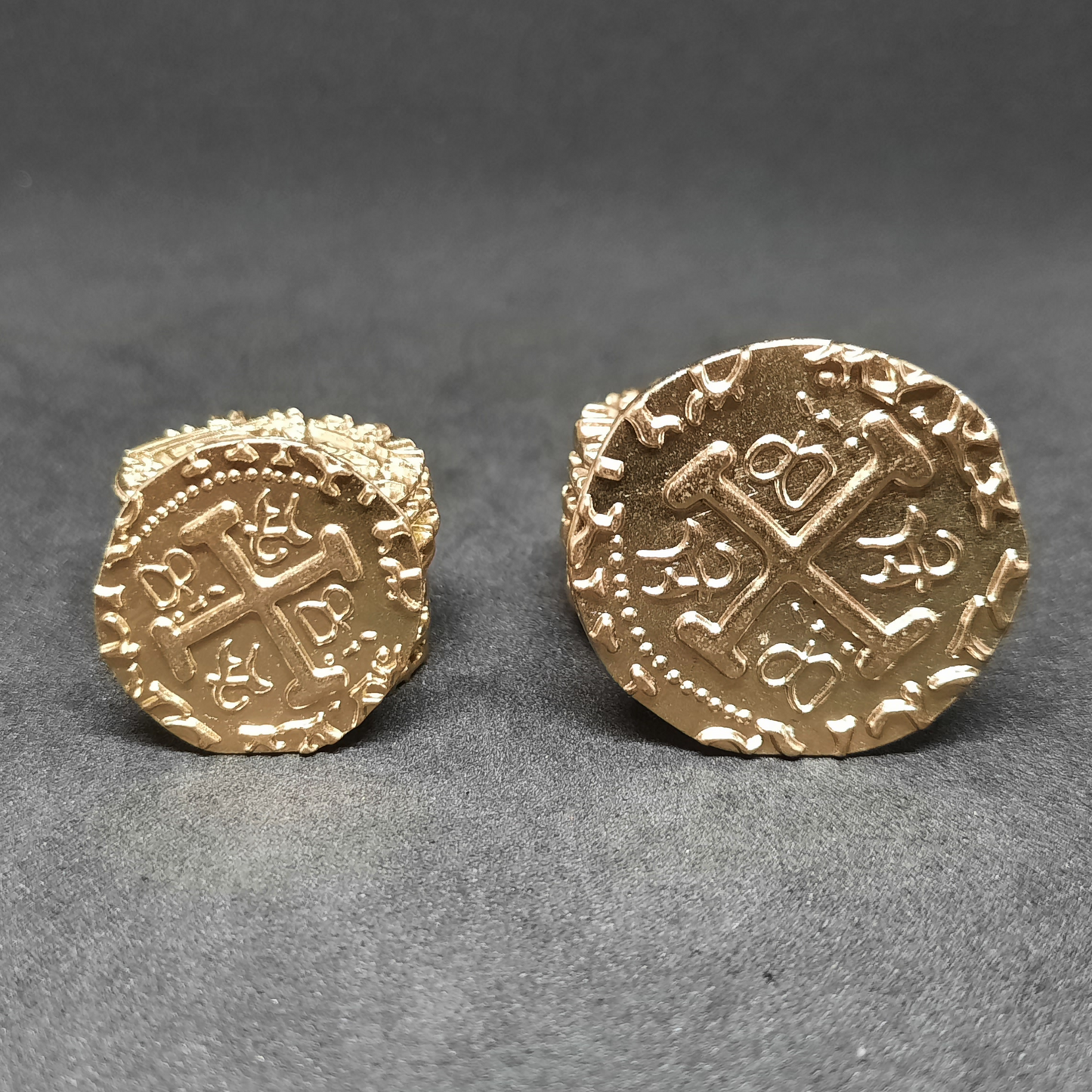 Gold pirate metal coins for board games, 20mm and 30mm