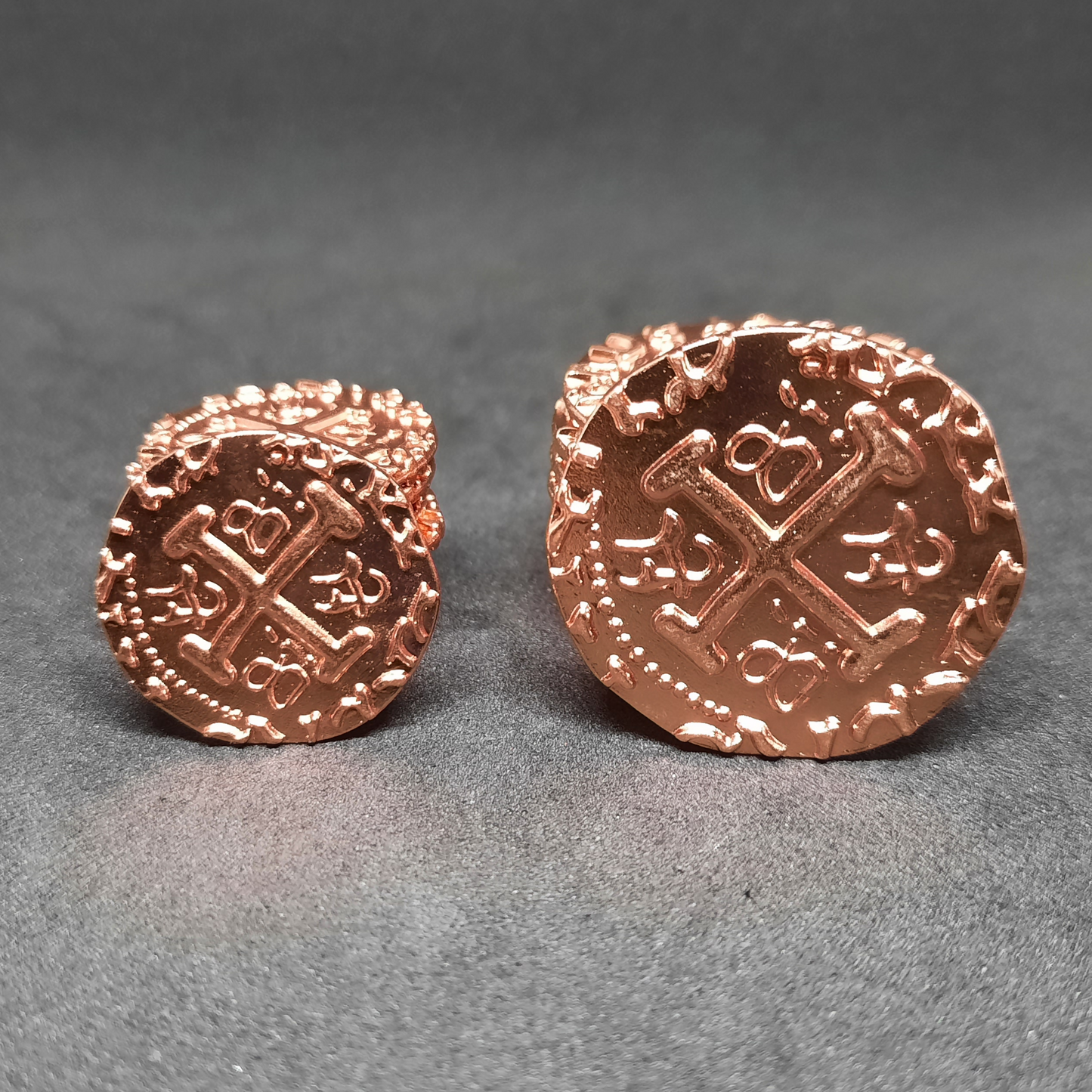 Copper pirate metal coins for board games, 20mm and 30mm