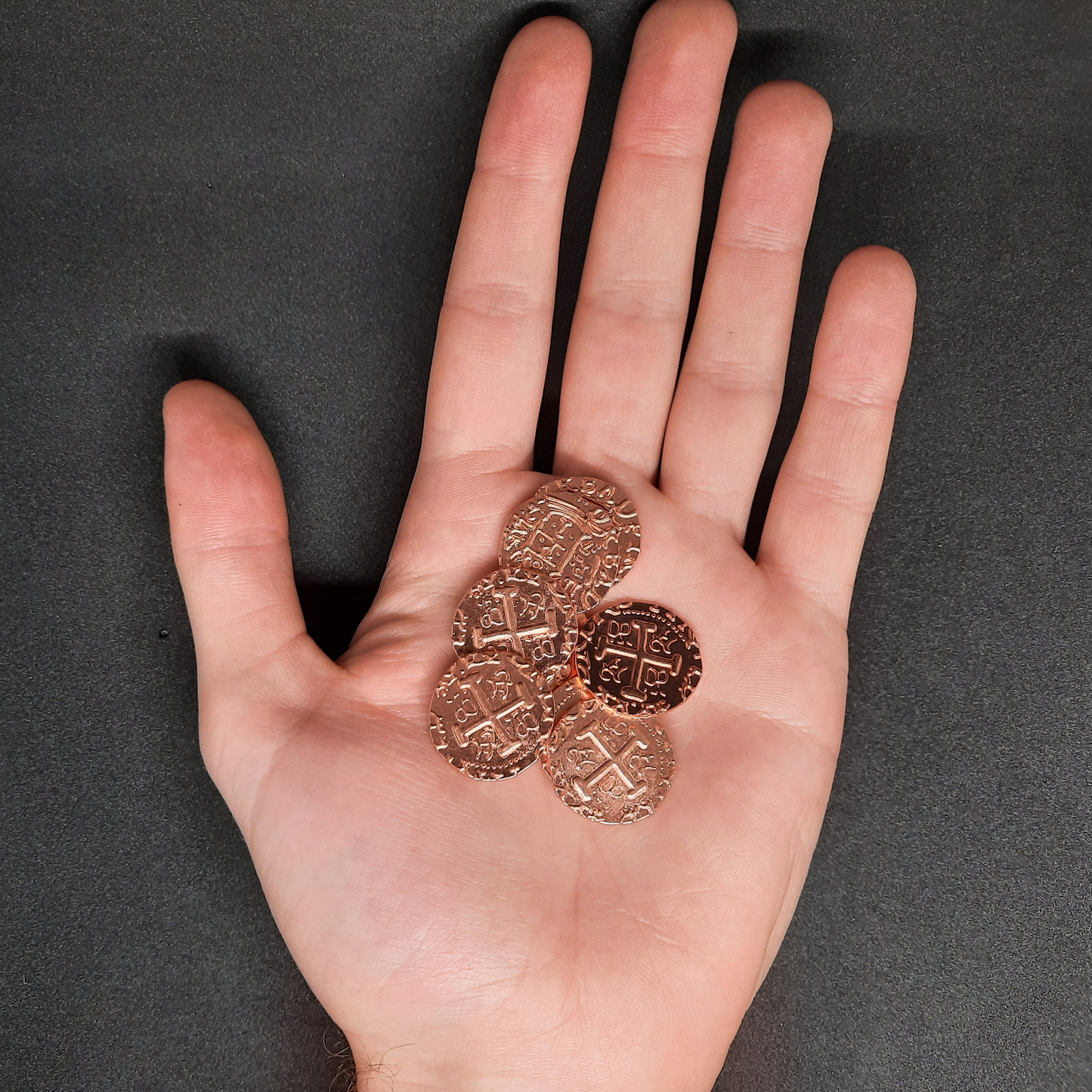 Copper pirate metal coins for board games, 20mm and 30mm