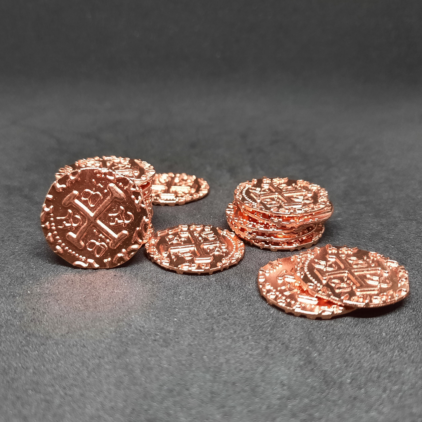 Copper pirate metal coins for board games, 20mm and 30mm