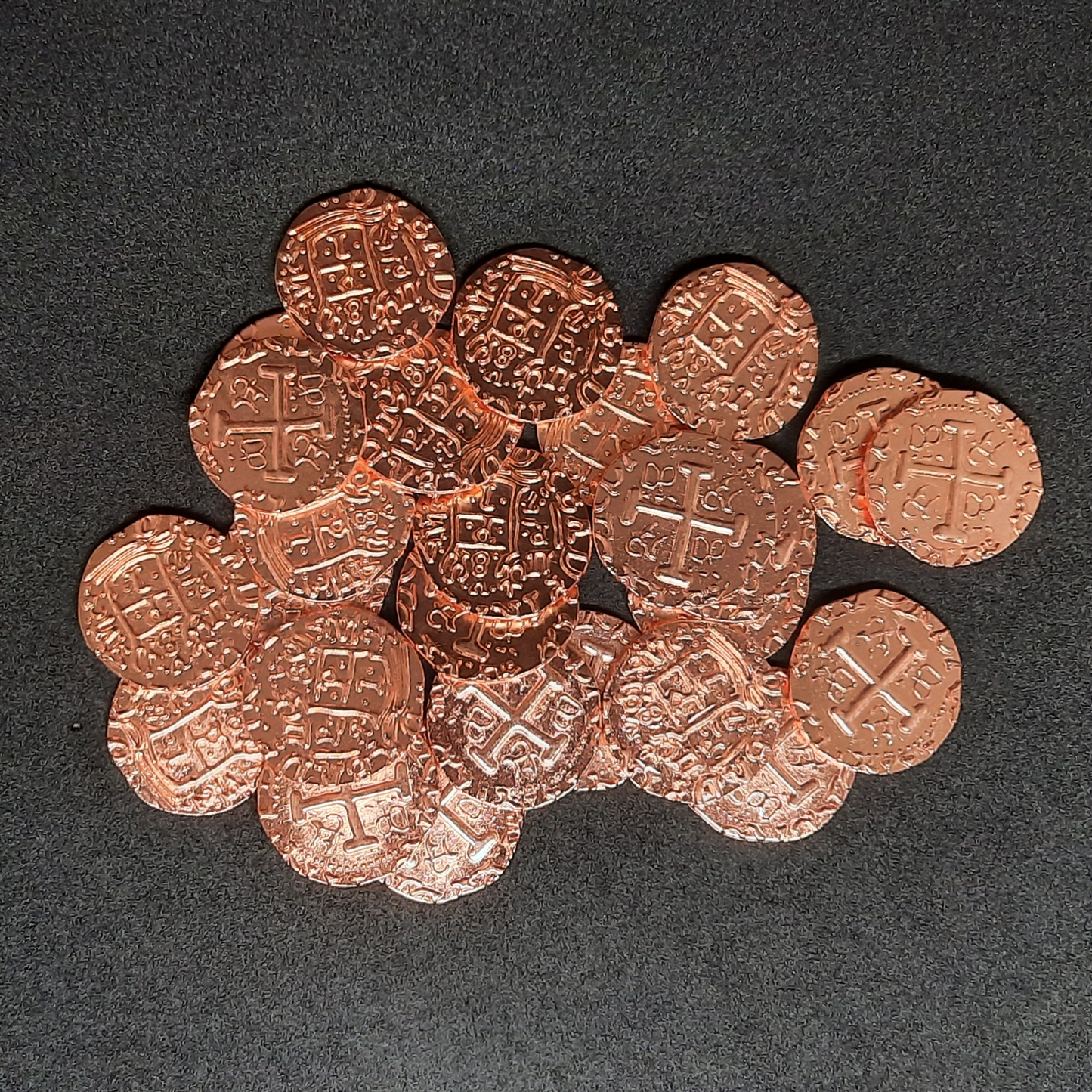 Copper pirate metal coins for board games, 20mm and 30mm