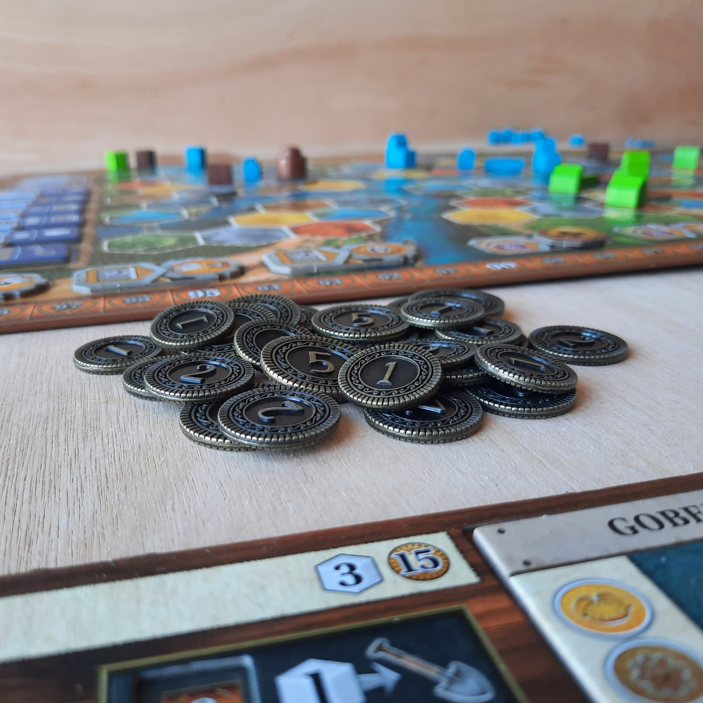 Ensemble de 125 pièces en métal pour Terra Mystica ou Age of Innovation