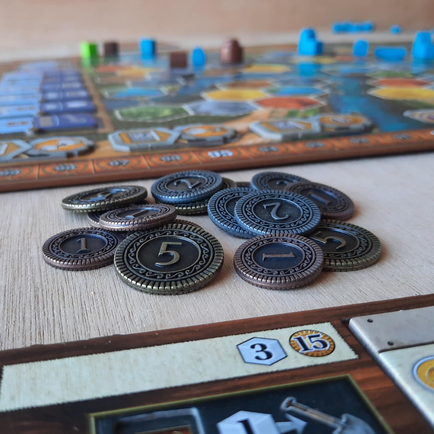 Ensemble de 125 pièces en métal pour Terra Mystica ou Age of Innovation