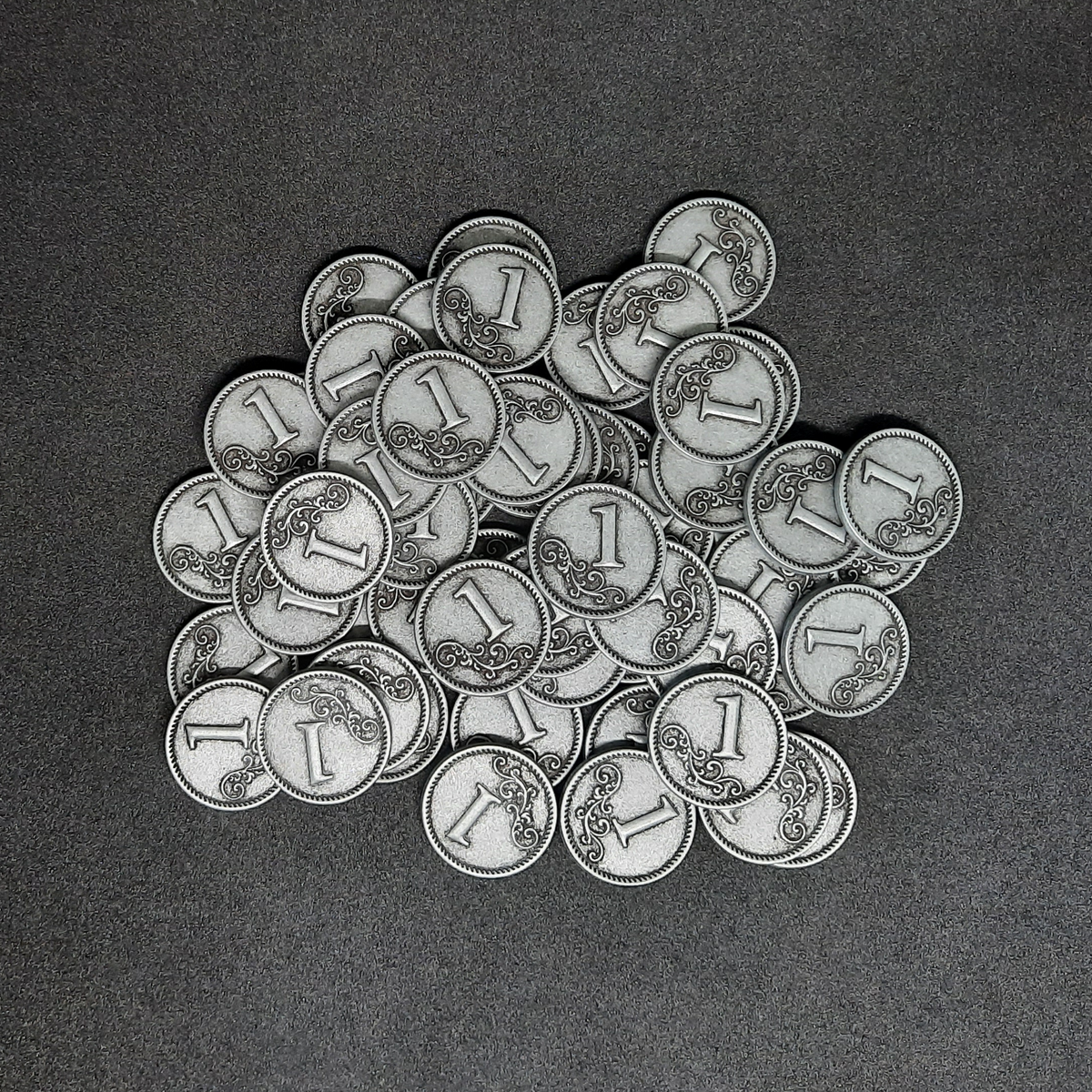 HONMEET Lot De 2 Dés Métal Dorés – 1,2 Cm, Coins Arrondis, Pour Jeux De Société Et Soirées