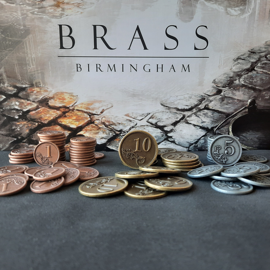 Set of 80 metal coins for Brass Birmingham