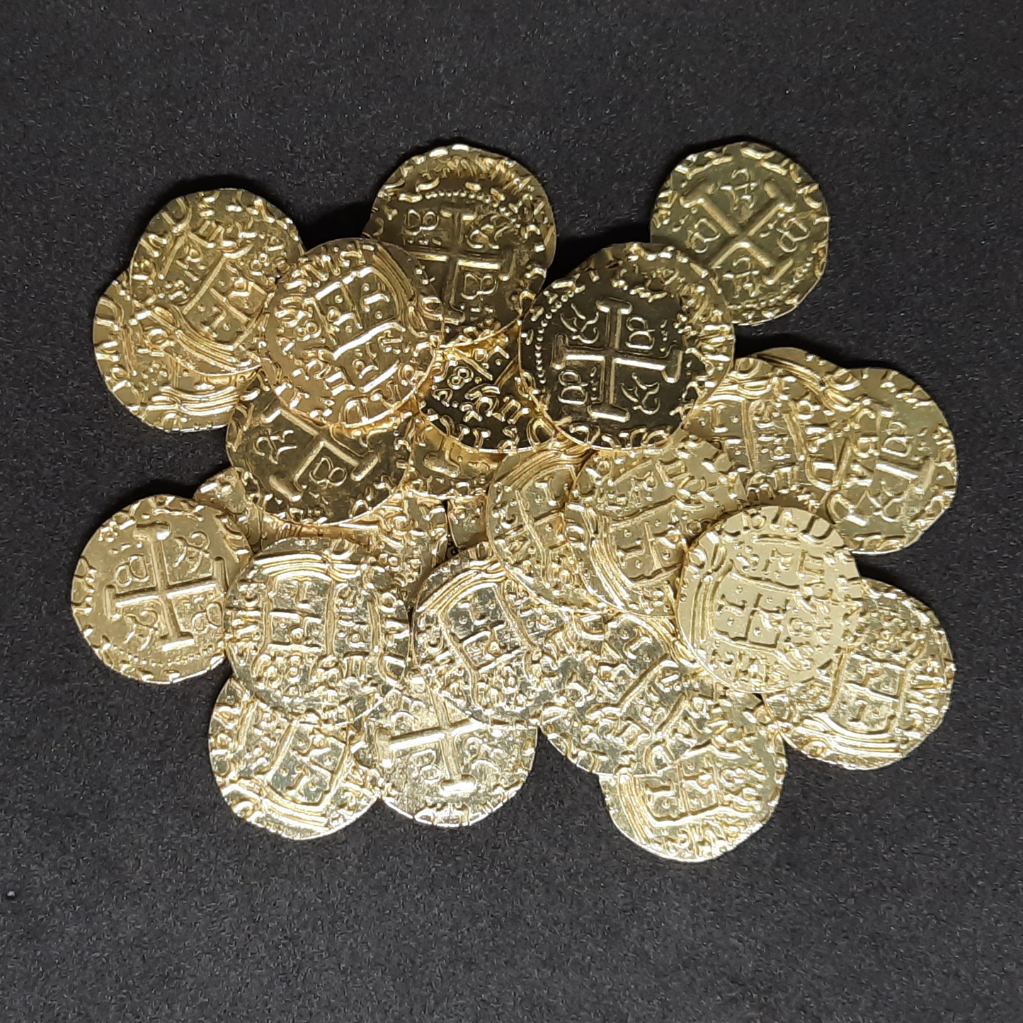 Gold pirate metal coins for board games, 20mm and 30mm